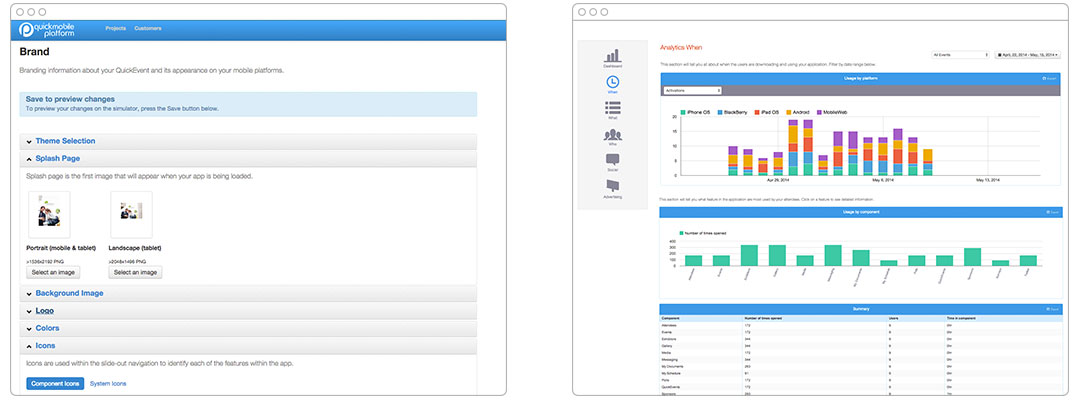 Event-App Dashboard Analytics